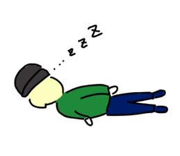 Blonde knit girls sticker #15590695
