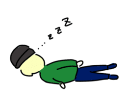 Blonde knit girls sticker #15590695