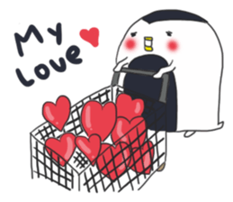 HAPPY FAT penguin sticker #15591095