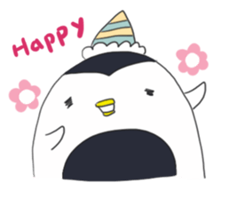 HAPPY FAT penguin sticker #15591099