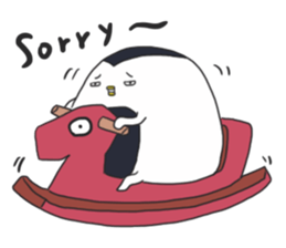 HAPPY FAT penguin sticker #15591108