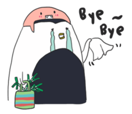 HAPPY FAT penguin sticker #15591110