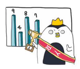 HAPPY FAT penguin sticker #15591112