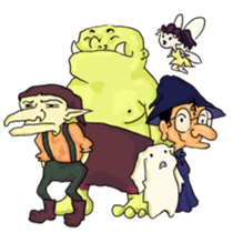 Magical Creatures - Goblins, Elfs, Orcs sticker #15591177