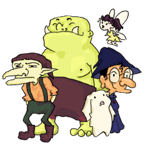 Magical Creatures - Goblins, Elfs, Orcs sticker #15591177