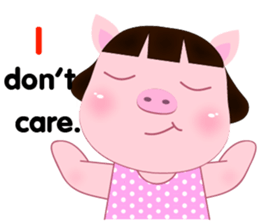 PookPik Pig Girl (english) sticker #15591890