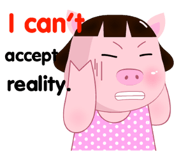 PookPik Pig Girl (english) sticker #15591892
