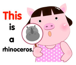 PookPik Pig Girl (english) sticker #15591899