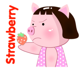 PookPik Pig Girl (english) sticker #15591903
