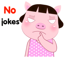 PookPik Pig Girl (english) sticker #15591907