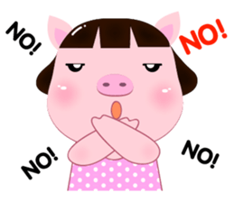 PookPik Pig Girl (english) sticker #15591908