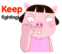 PookPik Pig Girl (english) sticker #15591912