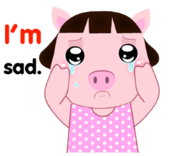 PookPik Pig Girl (english) sticker #15591915