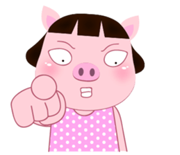 PookPik Pig Girl (english) sticker #15591916