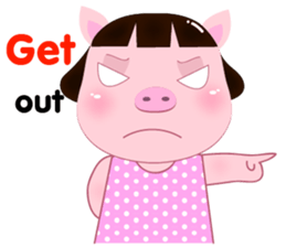 PookPik Pig Girl (english) sticker #15591918