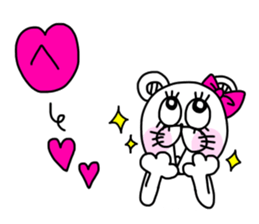 Kumako is cute girl. sticker #15591990