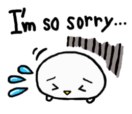 Baby owl (English) sticker #15592673