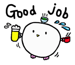 Baby owl (English) sticker #15592675