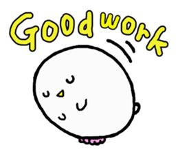 Baby owl (English) sticker #15592676