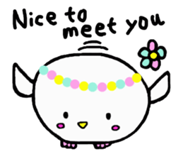 Baby owl (English) sticker #15592678