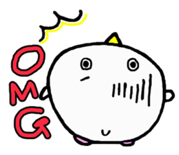 Baby owl (English) sticker #15592683