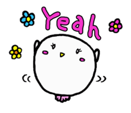 Baby owl (English) sticker #15592685