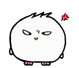 Baby owl (English) sticker #15592686