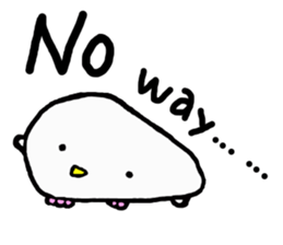 Baby owl (English) sticker #15592688