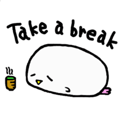 Baby owl (English) sticker #15592691