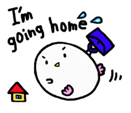 Baby owl (English) sticker #15592693