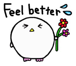 Baby owl (English) sticker #15592695