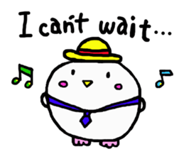 Baby owl (English) sticker #15592697