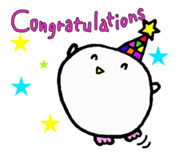 Baby owl (English) sticker #15592699