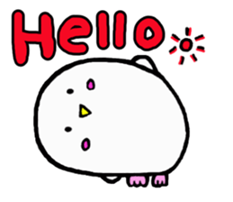 Baby owl (English) sticker #15592704