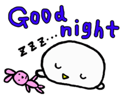 Baby owl (English) sticker #15592705