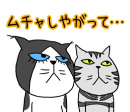 Cat with a hat 4 sticker #15592809