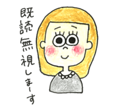 Tha girls who look good with a smile sticker #15593402