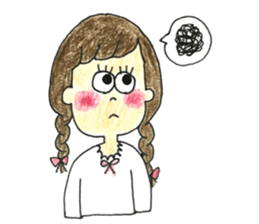 Tha girls who look good with a smile sticker #15593411