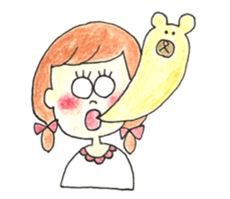 Tha girls who look good with a smile sticker #15593415