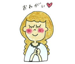 Tha girls who look good with a smile sticker #15593418