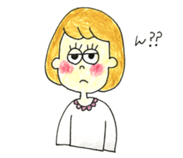 Tha girls who look good with a smile sticker #15593421