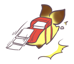 Daily life of the fox of spring sticker #15593695