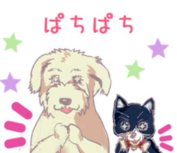 Kojiro and Conan, calm sticker sticker #15593807