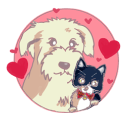 Kojiro and Conan, calm sticker sticker #15593812