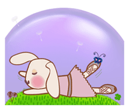 Ballet rabbit sticker #15594857