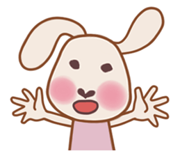 Ballet rabbit sticker #15594868