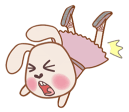 Ballet rabbit sticker #15594871