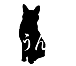 Minimal cat sticker #15596013