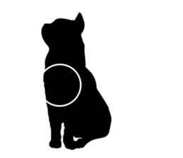 Minimal cat sticker #15596041