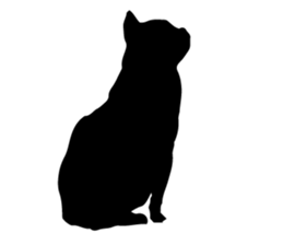 Minimal cat sticker #15596047